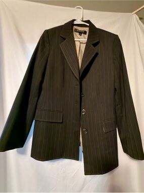 Kasper Black Pinstripe Blazer